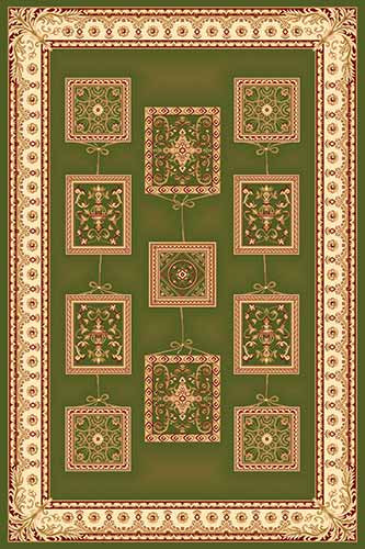 SAN REMO 17 Зеленый Российские ковры изготовлены в соответствии с международными стандартами качества. Цена указана за 1кв/м