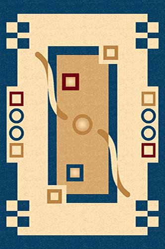 KAMEA 21 Синий Российские ковры изготовлены в соответствии с международными стандартами качества. Цена указана за 1кв/м