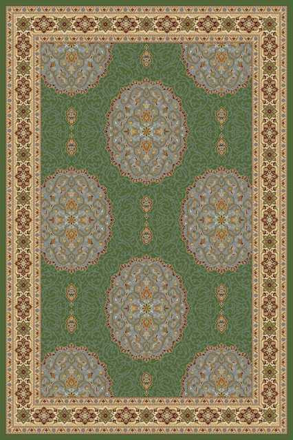 BUKHARA 23 Зеленый Российские ковры изготовлены в соответствии с международными стандартами качества. Цена указана за 1кв/м